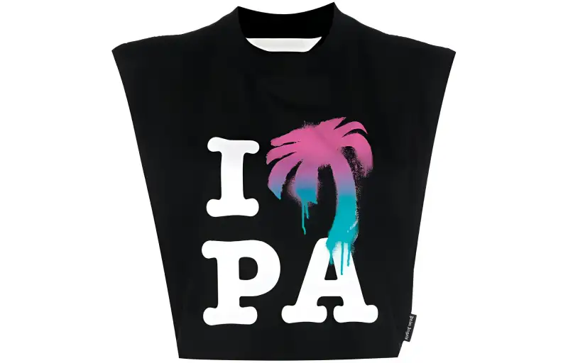 PALM ANGELS Logo-print Tank Top