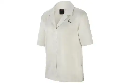 Jordan Shirts Women's White Lapel Moderate Shirt