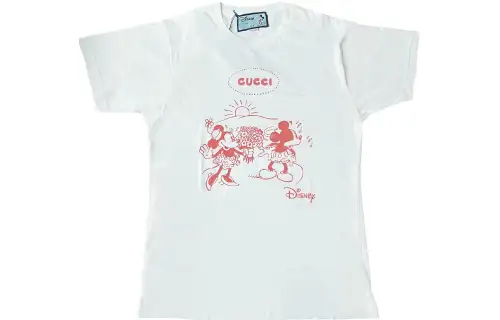 GUCCI x Disney Raglan Sleeve T Shirt Women's White