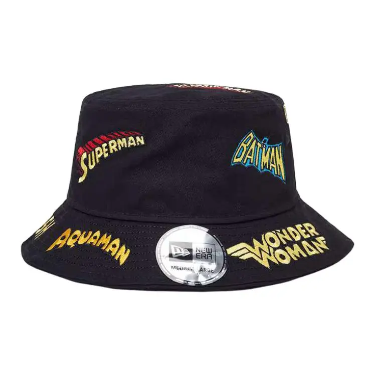 New Era Cotton Bucket Hats Unisex Black