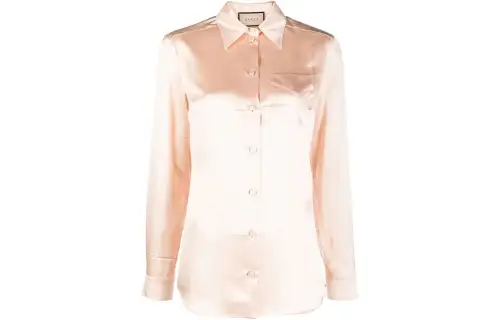 GUCCI Shirts Women's Pink Lapel