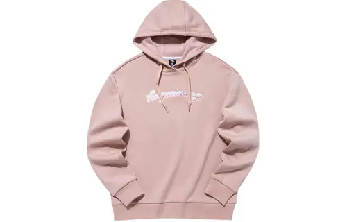 ANTA Life Collection Sweatshirts Women's Cream Pink Gray Hooded Thickened Regular
