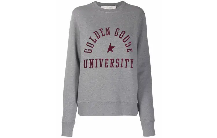 Golden Goose Sweatshirts Women's Gray Crew Neck Moderate Regular