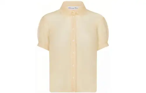 DIOR Quarterly New Products Shirts Women's Flesh Square Collar Moderate Other