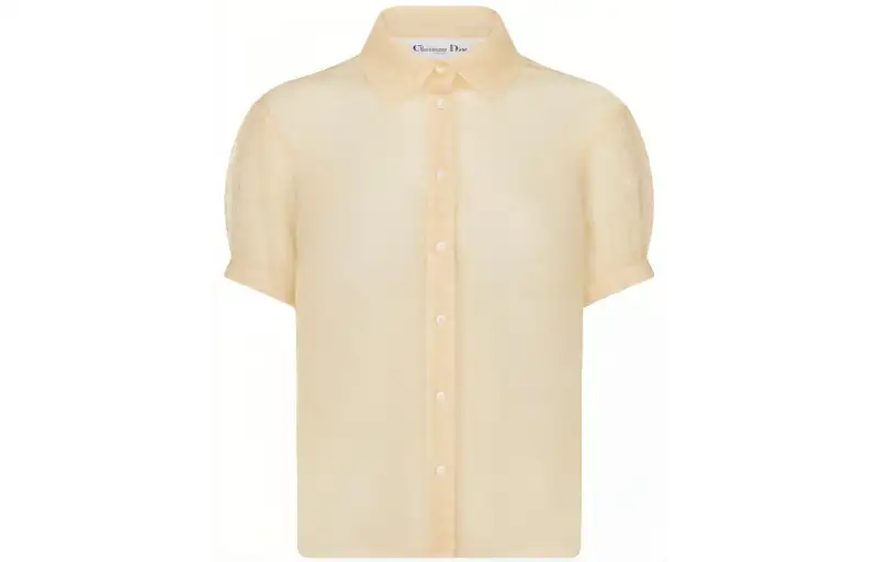 DIOR Quarterly New Products Shirts Women's Flesh Square Collar Moderate Other