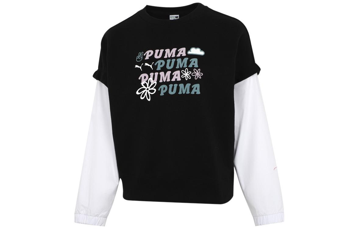 Женское худи PUMA 2-Fer Graphic Vest Top (черное)