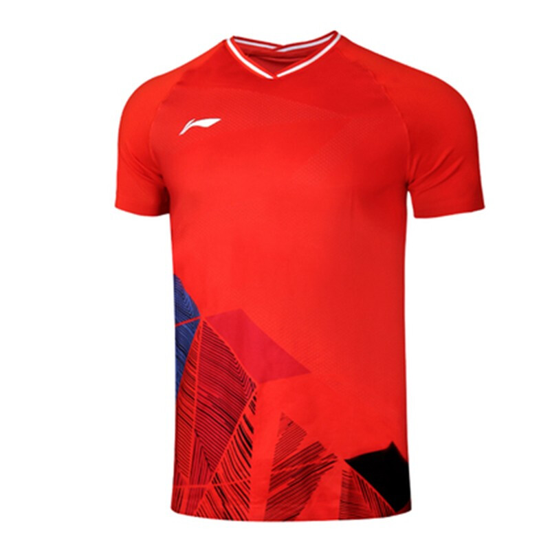 Li Ning Badminton Jersey Men's Red