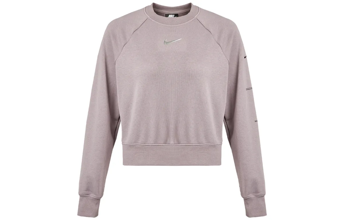 Nike Sweatshirts Women's Smoke Purple Crew Neck Moderate Regular