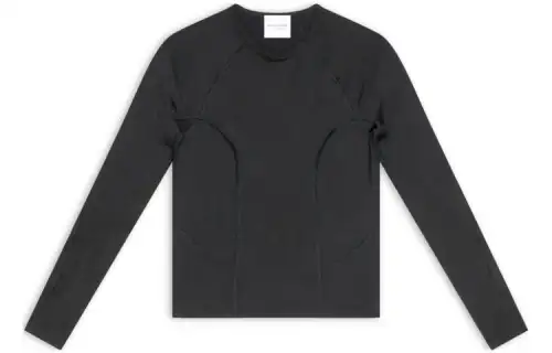 Balenciaga T Shirts Women's Black Crew Neck Moderate Straight Fit