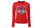 KENZO Sweatshirts Women's Red Crew Neck Moderate Regular