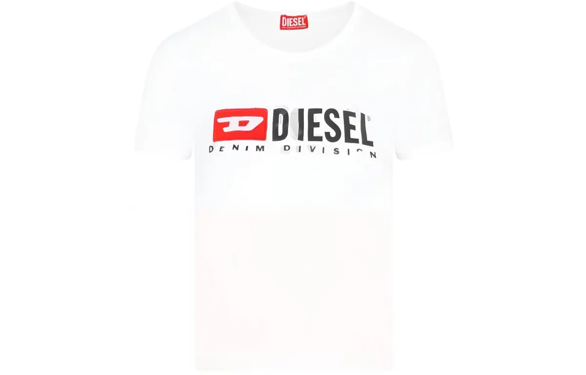 DIESEL T-Shirts Women's White Crew Neck Moderate Straight Fit
