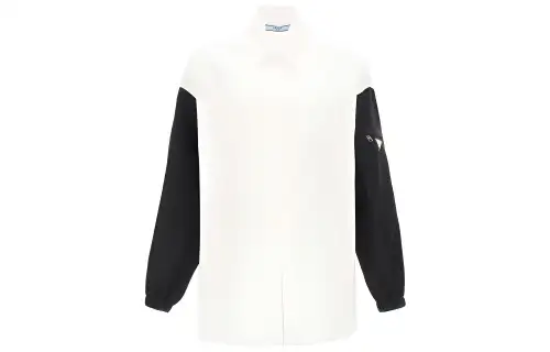 PRADA Shirts Women's White Lapel Moderate Other