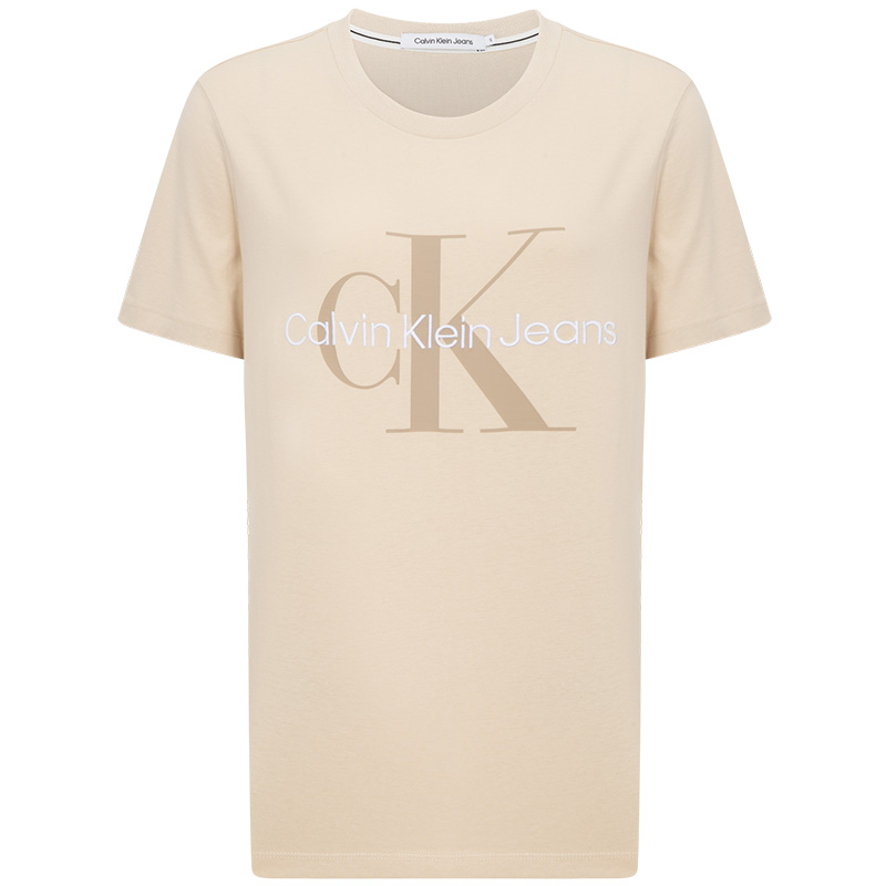 Женская футболка CALVIN KLEIN Jeans Overprinted Logo (белая)