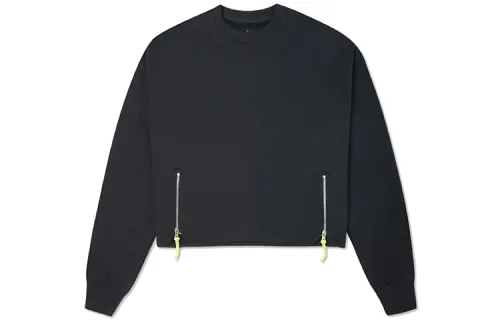 Converse Mountain Club Crew Sweatshirts Women's Ink Black Crew Neck Moderate Regular