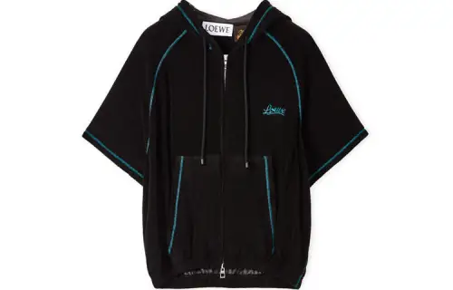 LOEWE Sweatshirts Women's Black Hooded Moderate