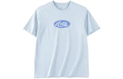 ANTA T Shirts Women's Sapphire Blue Crew Neck Moderate Straight Fit