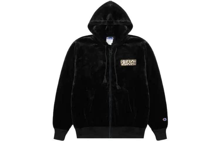 Champion FW22 Women's Life Collection, Vintage Embroidery Script Logo Fleece Lined Loose Fit Hooded Long Sleeved