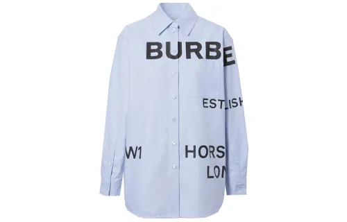 Burberry logo-print cotton shirt