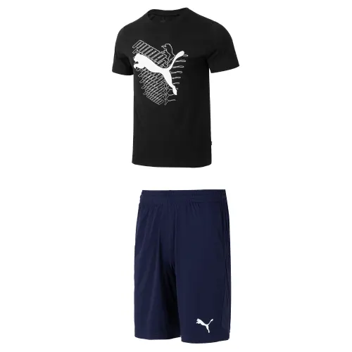 PUMA Casual Sportswear Men's Black+Blue