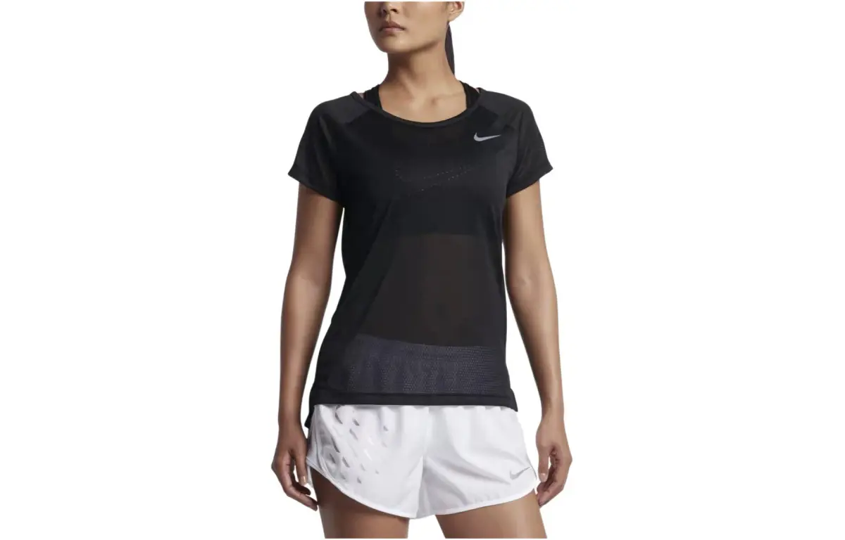 Nike Raglan Sleeve T Shirt Women's Black/Reflective Silver