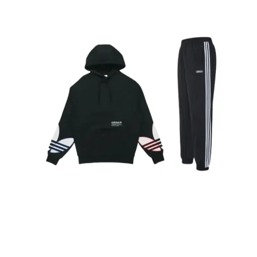 Adidas Originals Trefoil Collection Sweatshirt Set Men's Black