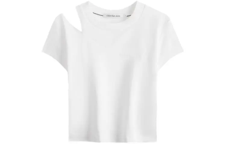 CALVIN KLEIN Regular T Shirt Women's Moon White