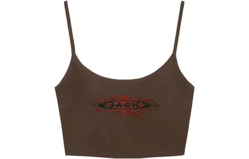 Travis Scott Sunshine Cropped Tank Brown