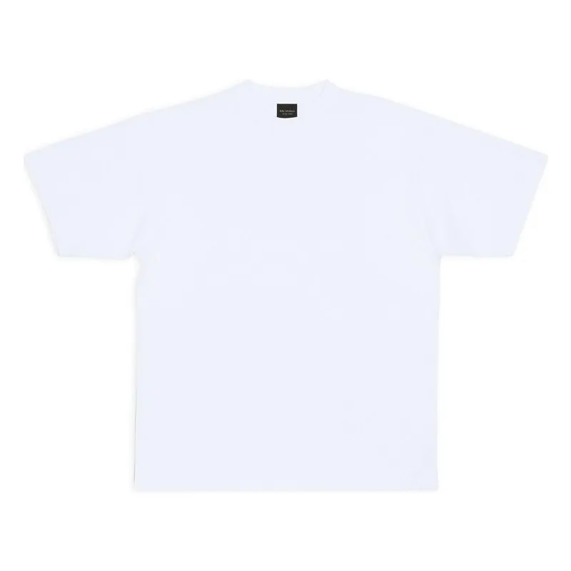Balenciaga SS23 Drop Shoulder Sleeve T Shirt Women's White