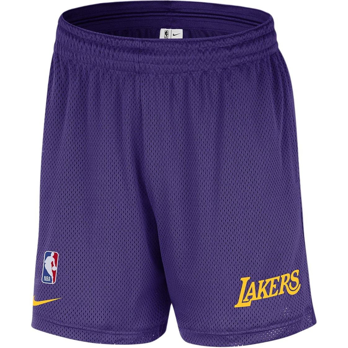 Nike NBA Los Angeles Lakers Mesh Loose and Refreshing Casual Basketball Pants Men's Full Region Purple