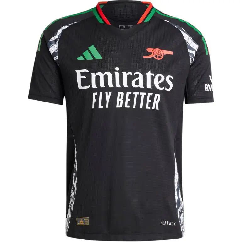 Adidas Arsenal 24/25 Away Authentic Jersey Soccer Jersey Player Edition Men's Black
