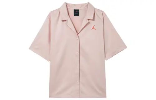 Jordan AS WJ HERITAGE TOP Shirts Women's Pink Lapel Moderate Other