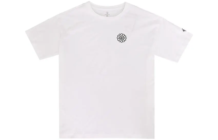 Converse Drop Shoulder Sleeve T Shirt Women's White