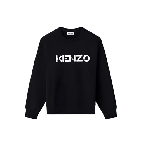 KENZO Sweatshirts Women's Black Crew Neck Moderate Heavyweight
