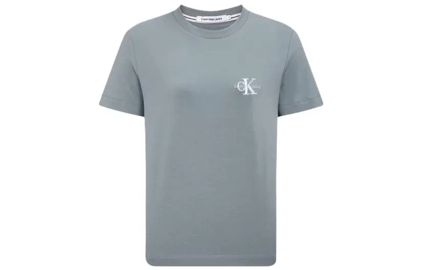 Calvin Klein T-Shirts Women's Gray Crew Neck Moderate Straight Fit