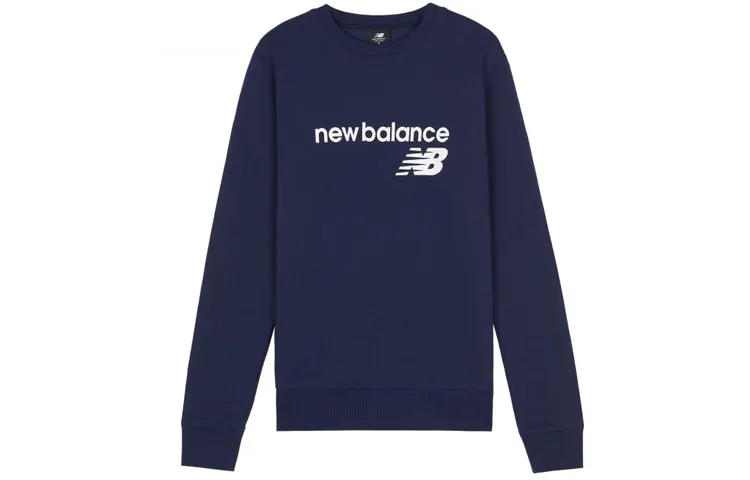 New Balance Sweatshirts Women's Dark Blue Crew Neck Thickened Regular