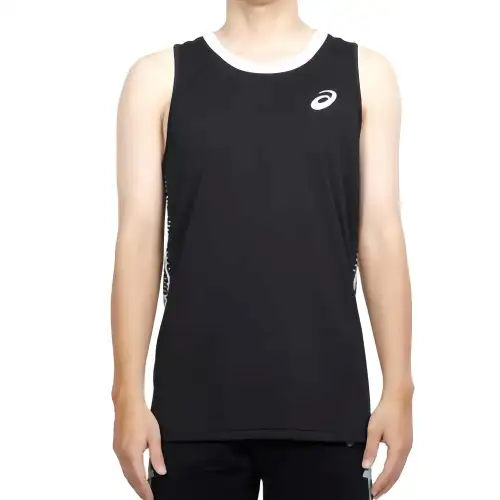 Asics Basketball Jersey Men's Black White