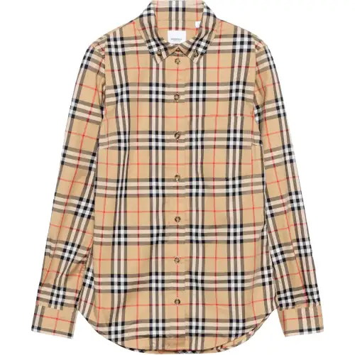 Burberry Shirt Women's Spring Outfit Beige