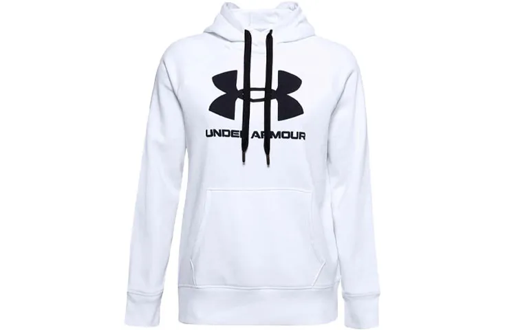 Under Armour Sweatshirts Women's White Hooded Moderate Regular