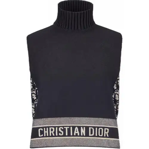 DIOR Fw22 'Alps' Capsule Collection Sweater Women's Navy Blue