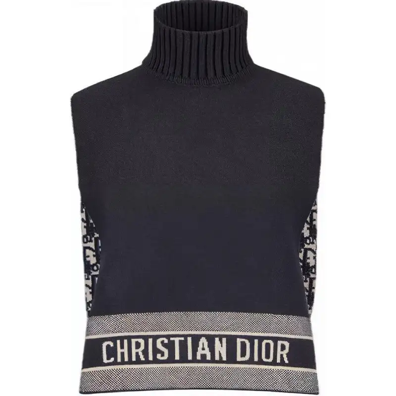 DIOR Fw22 'Alps' Capsule Collection Sweater Women's Navy Blue