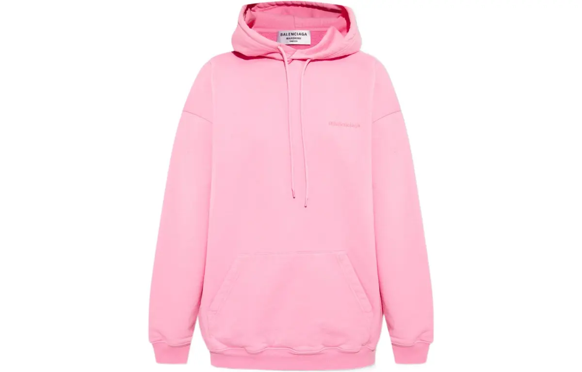 Balenciaga SS22 Sweatshirt Loose Fit Women's Pink