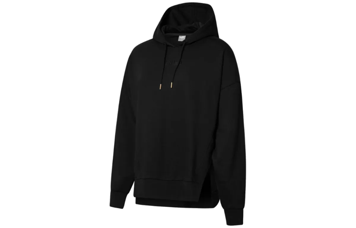 PUMA Sweatshirts Women's Black Hooded Moderate Regular