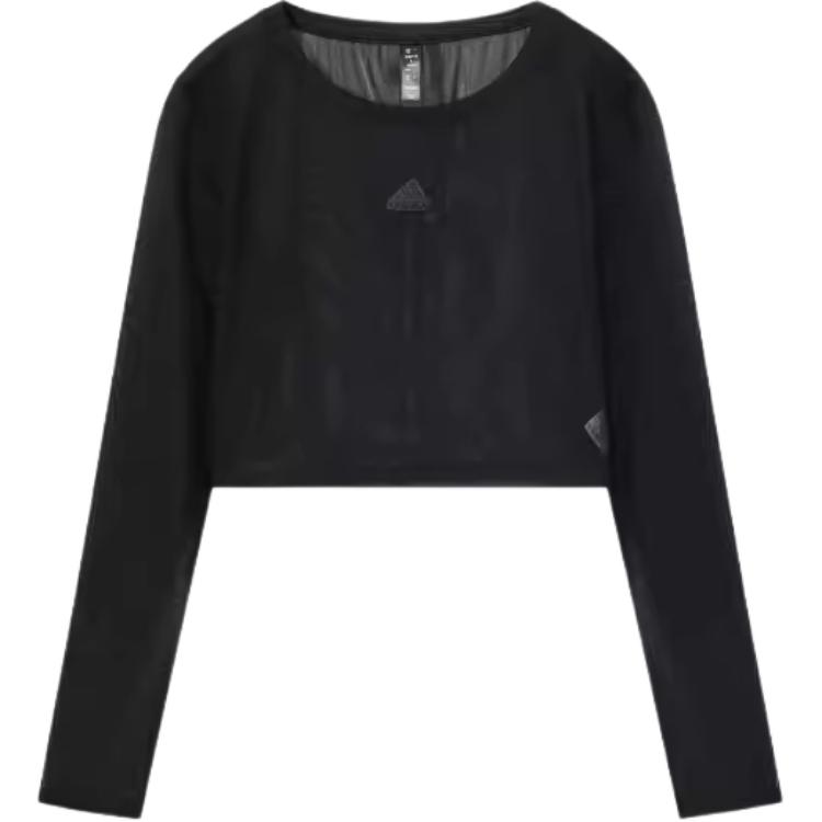 Женская лонгслив adidas T (черная)