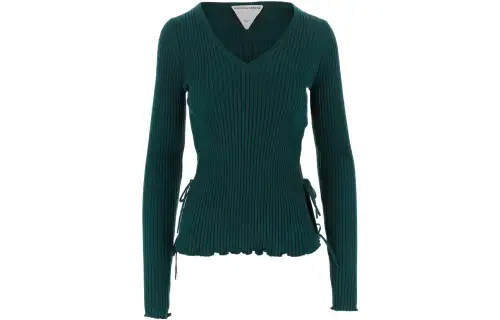 Bottega Veneta V Neck Ribbed Jumper