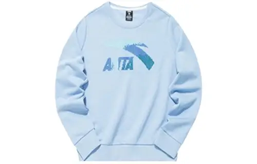 ANTA Life Collection Sweatshirts Women's Blue Crew Neck Moderate Regular