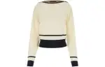 GUCCI T Shirts Women's Ecru Crew Neck Moderate Straight Fit
