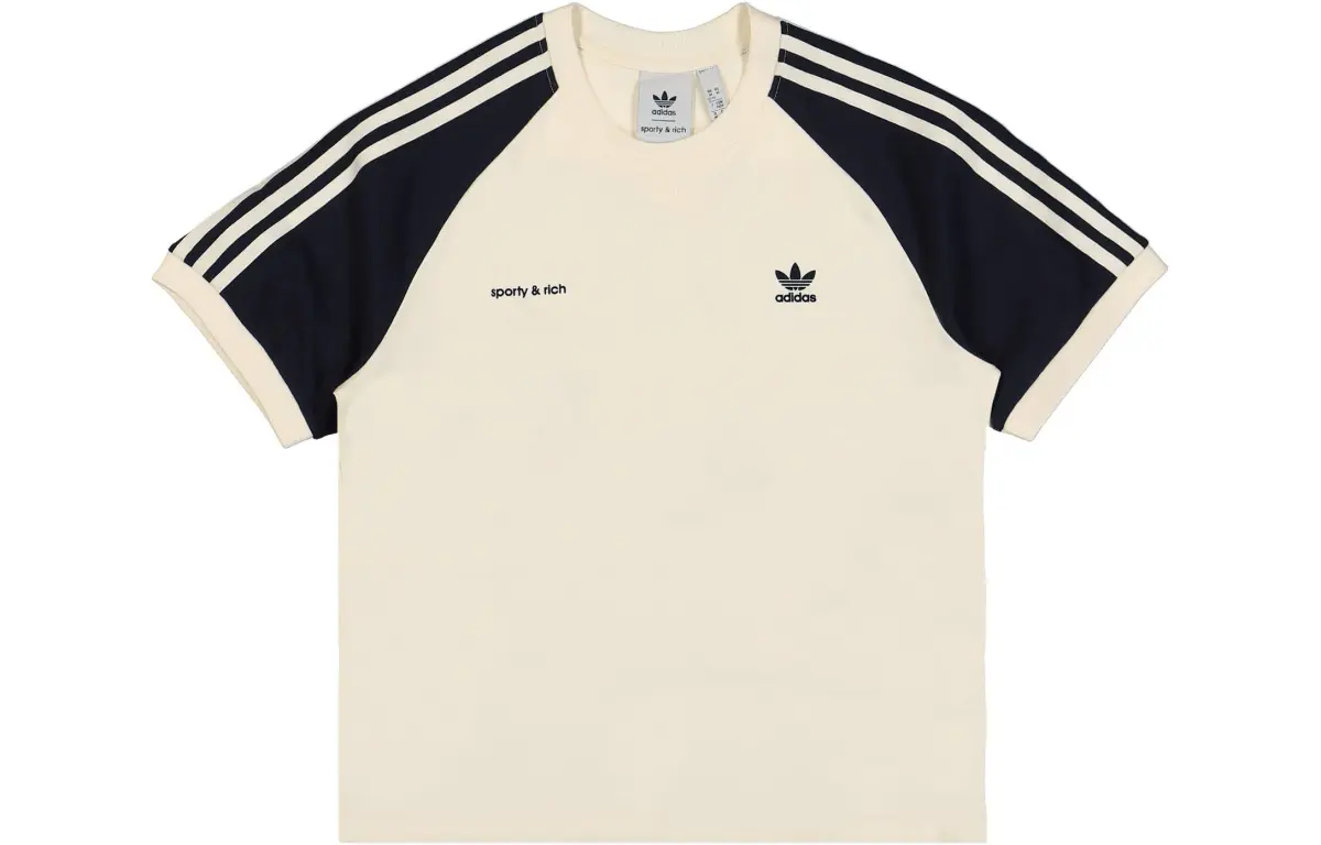 Adidas Originals x Rich SPORTY & RICH Raglan Sleeve T Shirt Women's White