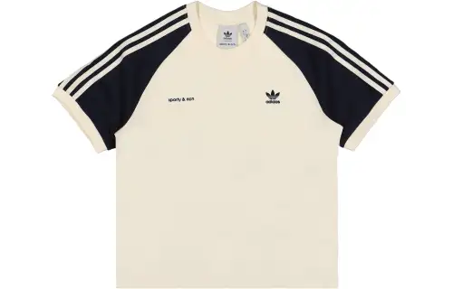 Adidas Originals X Sporty & Rich Ringer Tee Cream/Navy