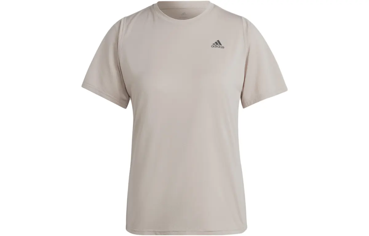 Adidas T-Shirts Women's Gray Crew Neck Moderate Straight Fit
