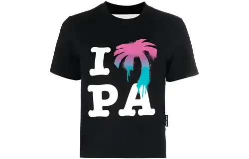 Palm Angels logo-print organic cotton T-shirt